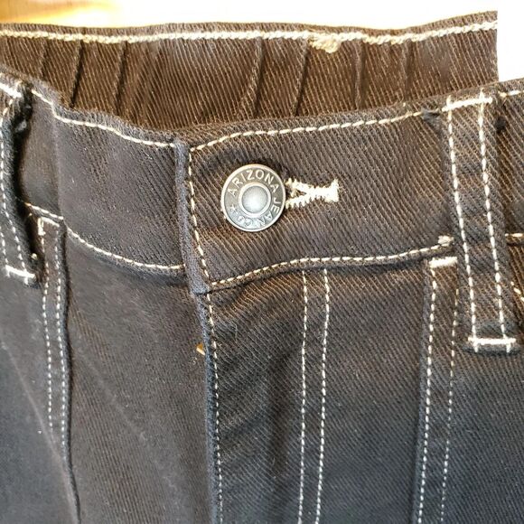 Arizona Jean Co Black Skater Jeans NWT Size 10 Y2K Relaxed Wide Leg Streetwear - Picture 6 of 16